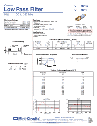 Datasheet VLF-320+ manufacturer Mini-Circuits